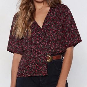 Nasty Gal Bloom Floral Top